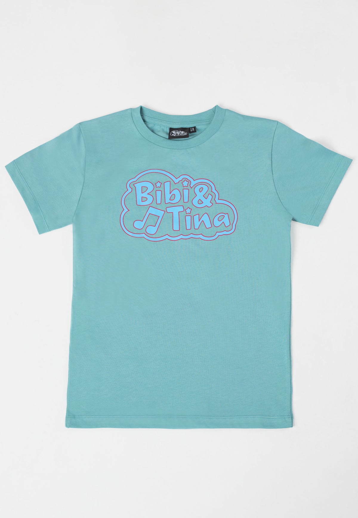 Bibi & Tina Up Up Up Logo 2022 Teal Monstera T-Shirt