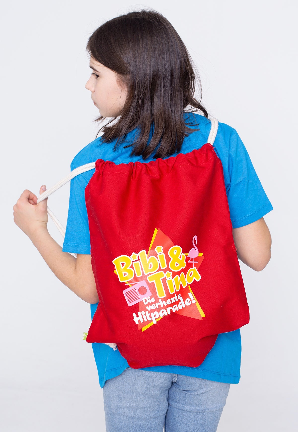 Bibi & Tina Die Verhexte Hitparade 2022 Red Drawstring Backpack
