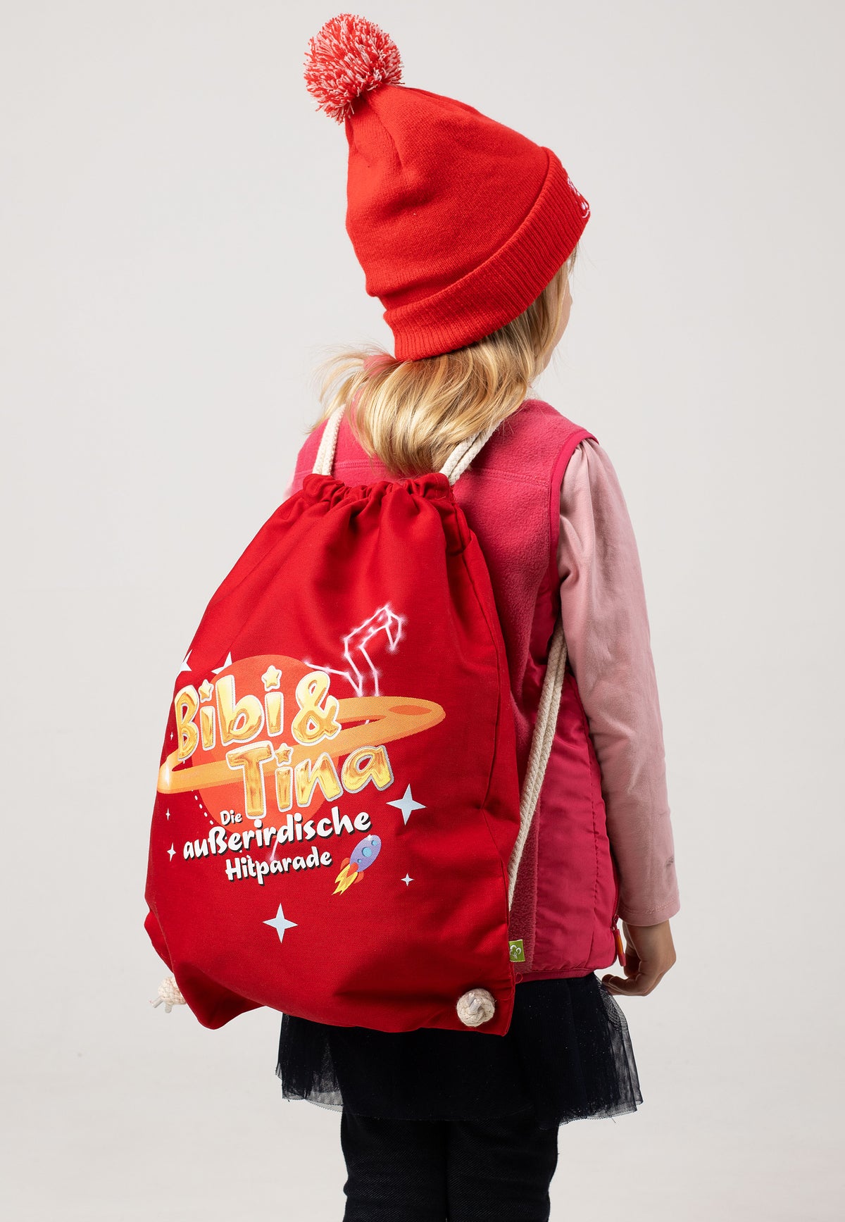 Bibi & Tina Außerirdische Hitparade Red Drawstringbag