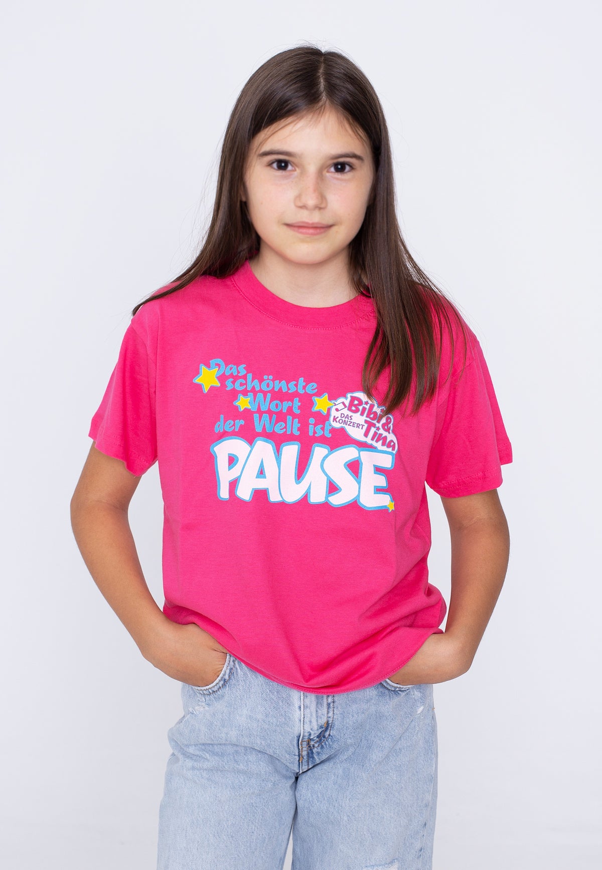 Bibi & Tina Pause Pink Kids T-Shirt