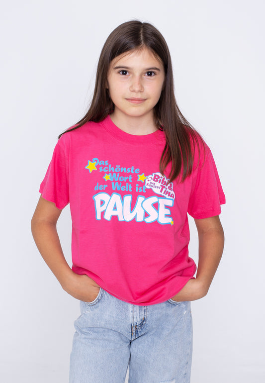 Bibi & Tina Pause Pink Kids T-Shirt