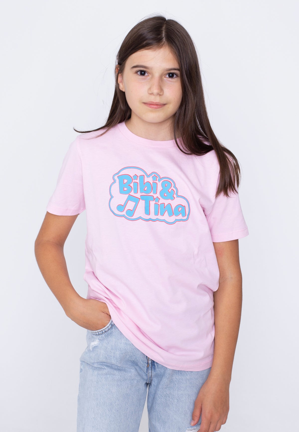 Bibi & Tina Up! Up! Up! 2020 Cotton Pink Kids T-Shirt