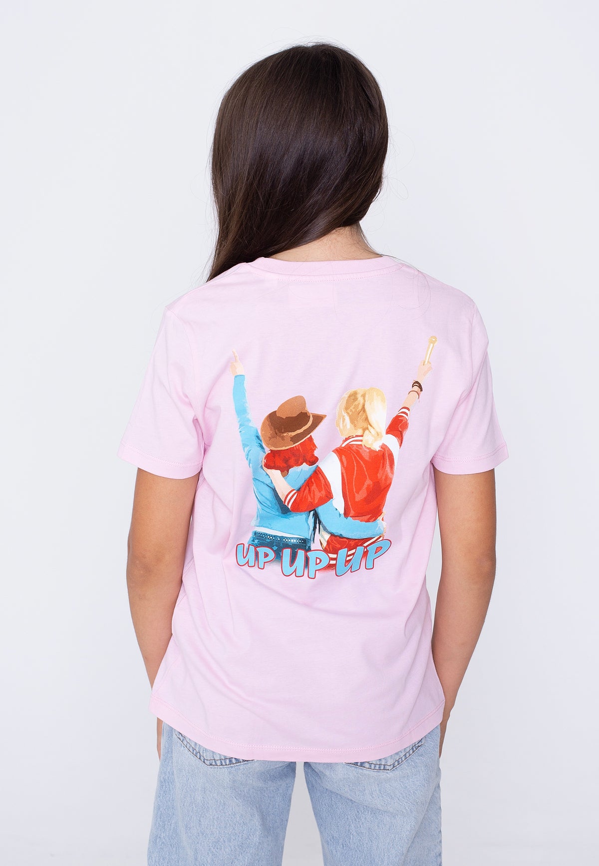 Bibi & Tina Up! Up! Up! 2020 Cotton Pink Kids T-Shirt