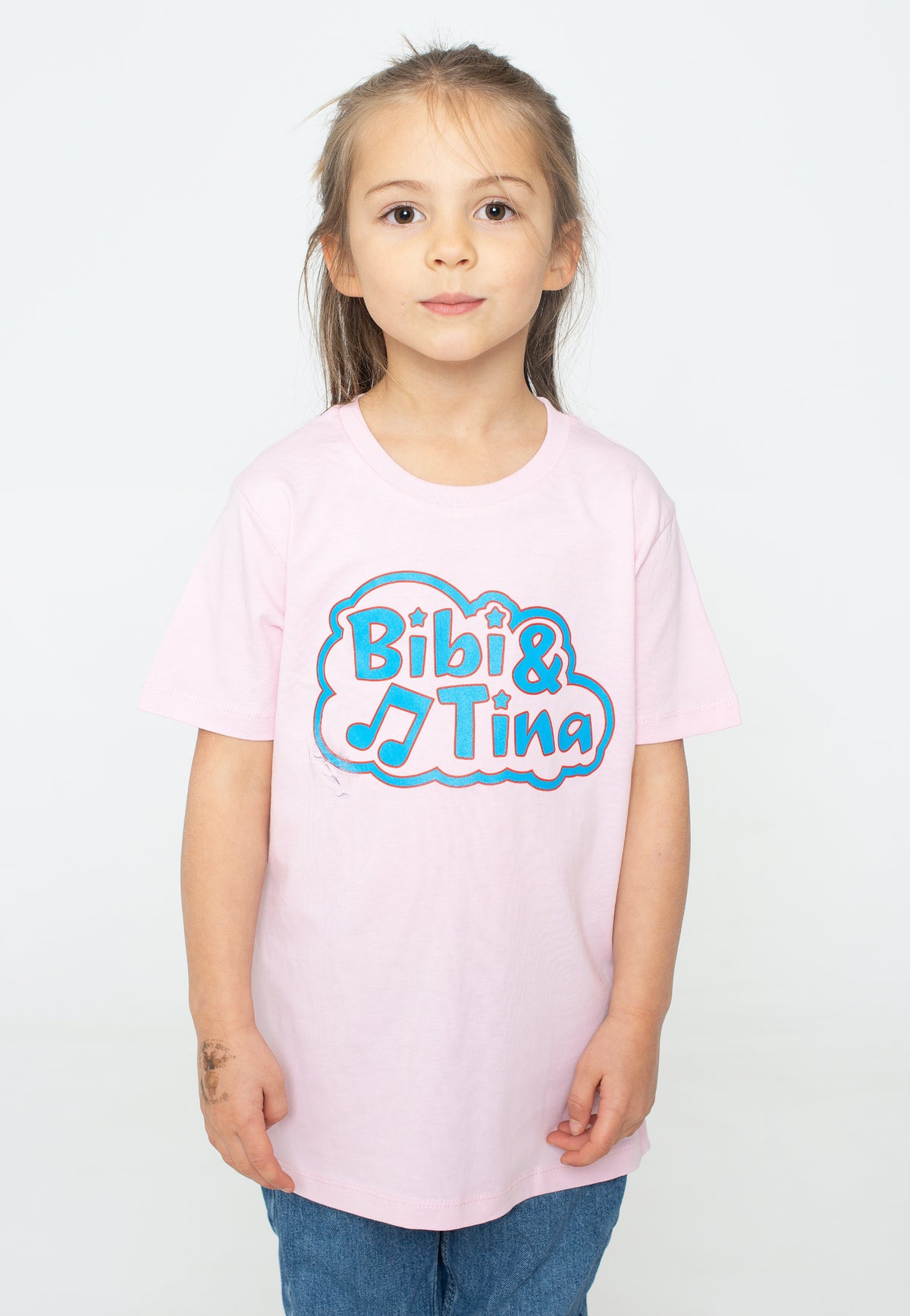 Bibi & Tina Up Up Up Logo 2022 Cotton Pink T-Shirt