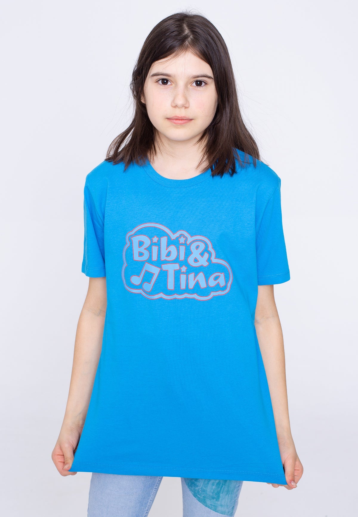 Bibi & Tina Wolke Logo Azur T-Shirt