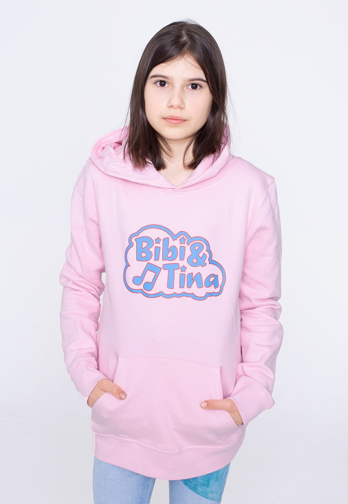 Bibi & Tina Wolke Logo Cotton Pink Hoodie