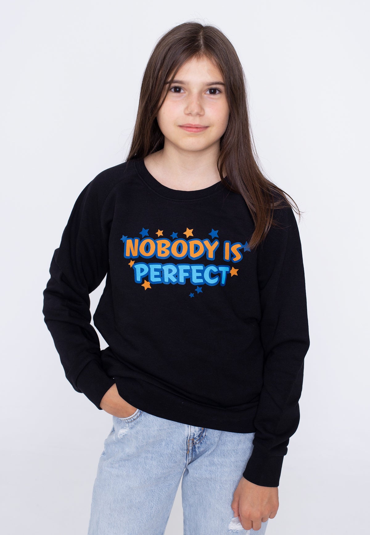 Bibi & Tina Nobody Is Perfect Kids Sweater