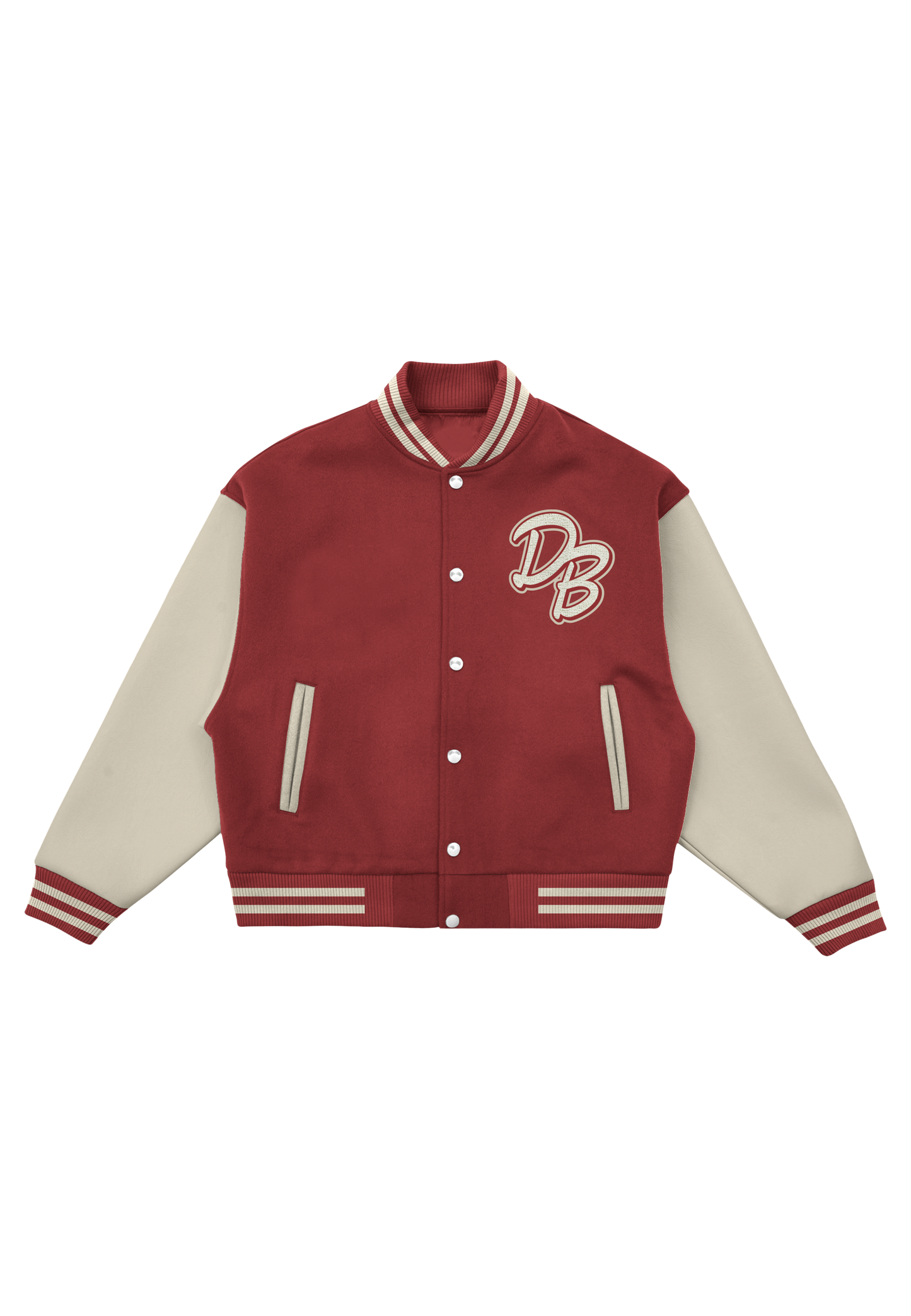 Dick Brave - Mic Logo Fire Red/White - College Jacket | Men-Image